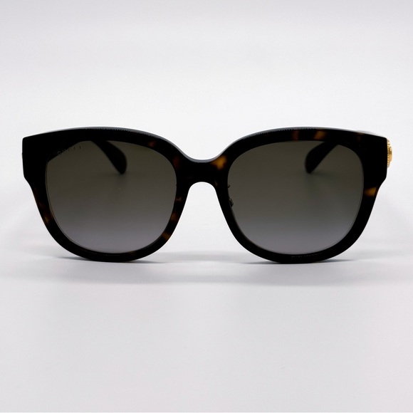 NEW GUCCI GG1409SK 002 ROUND BROWN GREY WOMEN SUNGLASSES GUCCI - Picture 4 of 11